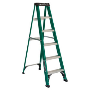 LOUISVILLE LADDER FS4006 6' TYPE II FIBERGLASS STEPLADDER 225LB RATING