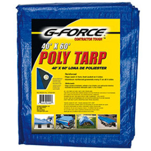G-FORCE 92400 40' X 60' BLUE ALL PURPOSE TUFF TARPAULIN
