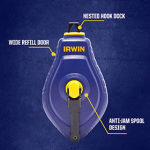 IRWIN STRAIT-LINE IWHT48442 SPEEDLINE 100' CHALK REEL