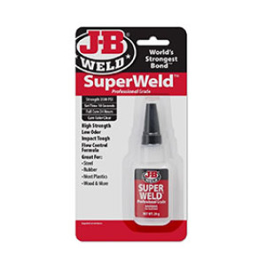 J-B WELD 33120 20G SUPERWELD INSTANT SETTING SUPER GLUE WITH BRUSH ON CAP