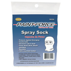 PAINT-FORCE 36220 SPRAY SOCK POLY BAGGED