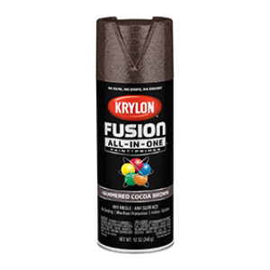 KRYLON K02785007 FUSION ALL-IN-ONE HAMMERED COCOA BROWN 12 OZ INDOOR-OUTDOOR