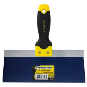G-FORCE 70803 10" FLEXIBLE BLUE STEEL TAPE KNIFE ERGO GRIP HANDLE