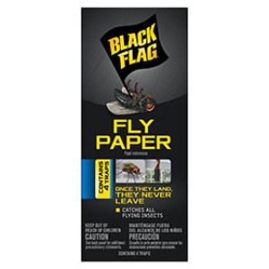SPECTRUM BRANDS HG-11016 BLACK FLAG FLY PAPER 4PK