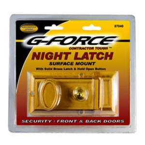 G-FORCE 87040 RIM NIGHT LATCH DOOR LOCK SE1 KEYWAY