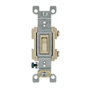 LEVITON 203-RS115-ICP HEAVY DUTY RESIDENTIAL SWITCH IVORY