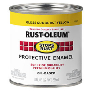 RUST-OLEUM STOPS RUST 7747730 GLOSS PROTECTIVE ENAMEL SUNBURST YELLOW