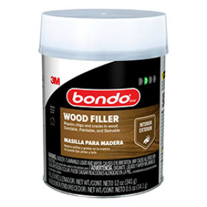 BONDO WF-QT-ES INTERIOR OR EXTERIOR WOOD FILLER WITH CAP & CREAM HARDENER