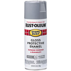 RUST-OLEUM STOPS RUST 7786830 12 OZ GLOSS PROTECTIVE ENAMEL SMOKE GRAY SPRAY