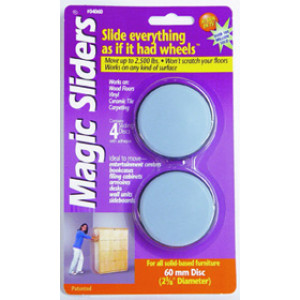 MAGIC SLIDERS 04060 60MM ROUND (4PK)