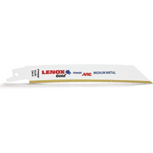 LENOX 21069 618G 6" X 3/4" 18TPI GOLD POWER ARC RECIPROCATING SAW BLADE 5-PACK