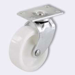 SHEPHERD 9052 1-1/4" PLASTIC FURNITURE CASTER SWIVEL PLATE WHITE (4CD)
