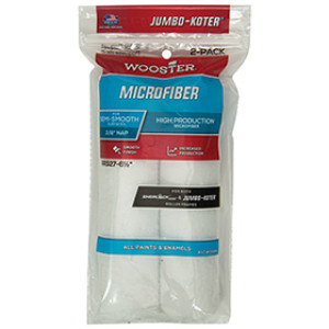 WOOSTER JUMBO-KOTER MICROFIBER RR327 6-1/2" X 3/8" PRO ROLLER COVER WHITE