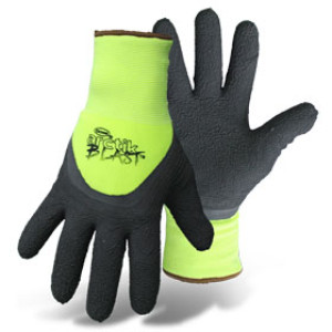 BOSS 7845X X-LARGE ARCTIK BLAST HIGH-VIS GREEN TEXTURED LATEX PALM KNIT WRIST
