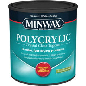 MINWAX 611114444 ULTRA FLAT WATER BASED POLYCRYLIC PROTECTIVE FINISH