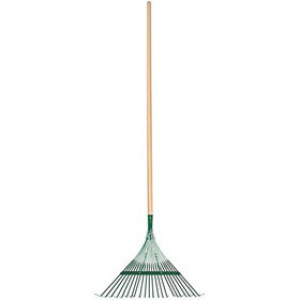 AMES 64430 22 STEEL TINE SPRING RAKE HEAVY COIL 48" TAP-IN HARDWOOD HANDLE