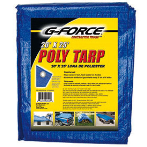 G-FORCE 90500 20' X 25' BLUE ALL PURPOSE TUFF TARPAULIN