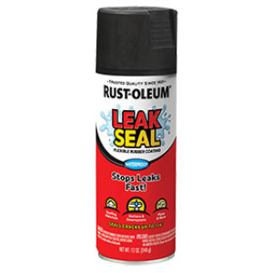 RUST-OLEUM LEAKSEAL 265494 12 OZ FLEXIBLE RUBBER COATING BLACK