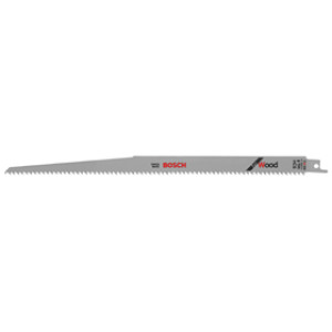 BOSCH RW126 12" 6 TPI HCS RECIPROCATING BLADE FOR WOOD AND PVC PLASTICS
