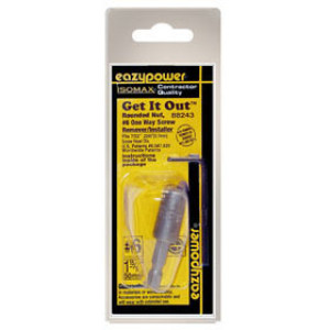 EAZYPOWER 88243 #6 2" ONE WAY SCREW & BOLT REMOVER/INSTALLER 1/4" HEX SHANK