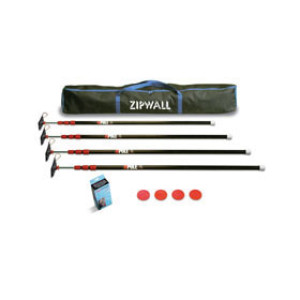 ZIPWALL SLP4 12 12' CONTRACTOR STARTER KIT 4-PACK