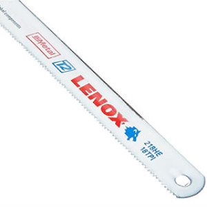 LENOX 20160 T218HE 12" X 1/2" 18TPI BI-METAL HEAVY METAL HACKSAW BLADE 2-PACK