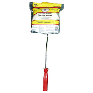 APPLICATOR & MORE 10001 6-1/2" 100% PURE LAMBSKIN CORNER ROLLER WITH HANDLE