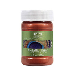 MODERN MASTERS ME195-06 6 OZ COPPER SATIN METALLIC PAINT SEMI-OPAQUE
