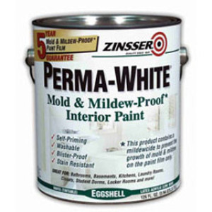 ZINSSER PERMA-WHITE 2771 MOLD & MILDEW-PROOF INTERIOR PAINT EGGSHELL WHITE