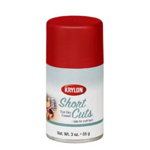 KRYLON KSCS033 3 OZ SHORT CUTS GLOSS RED PEPPER HOBBY PAINT FAST DRY ENAMEL