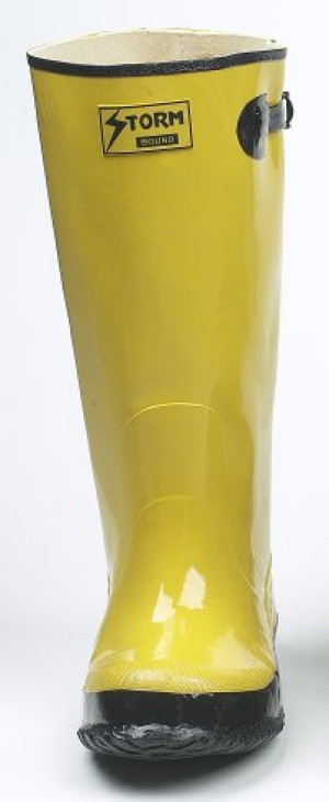 JOHNSON WILSHIRE 70018 SZ-18 WATERPROOF YELLOW SLUSH BOOTS