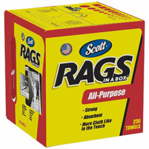 SCOTT PAPER PRODUCTS RAGS IN A BOX