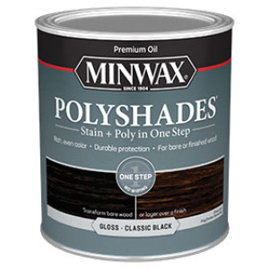 MINWAX 614950444 495 POLYSHADES GLOSS CLASSIC BLACK STAIN