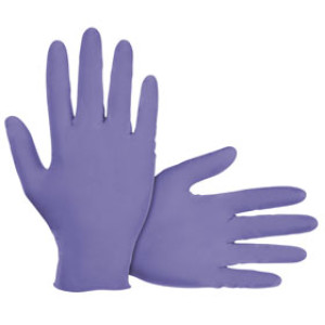 SAS SAFETY 66523 4 MIL DERMA MED PF EXAM GRADE & FOOD RATED NITRILE GLOVE LRG