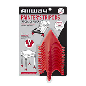 ALLWAY TOOLS 10043 PT10 PAINTERS' TRIPODS PLASTIC PAINT GUIDES 10 PACK