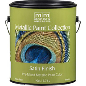 MODERN MASTERS ME150-GAL SILVER METALLIC PAINT WATER BASE OPAQUE