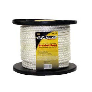 G-FORCE 28155 SOLID BRAIDED NYLON ROPE #10 (5/16" ) X 175' ON REEL