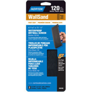 NORTON 21767 4-3/16" X 11-1/4" 120 GRIT WALLSAND SCREEN HANDY PACK (2 PACK)