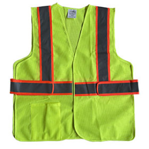 G-FORCE 52512 YELLOW SAFETY VEST 100% POLYESTER MESH
