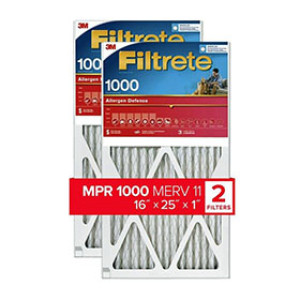 3M 9801-2PK-HDW FILTRETE 16" X 25" X 1" (2-PK) ALLERGEN DEFENSE AIR FILTER