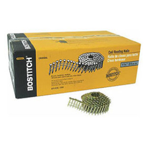 BOSTITCH CR5DGAL COIL ROOFING NAIL 1-3/4" SMOOTH GALVANIZED 7.2M/BOX