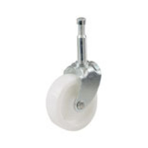 SHEPHERD 9053 1-1/4" LIGHT DUTY PLASTIC FURNITURE CASTER STEM 02 WHITE (4CD)