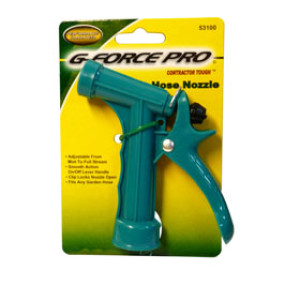 G-FORCE 53100 POLY HOSE NOZZLE MID SIZE PISTOL GRIP CARDED