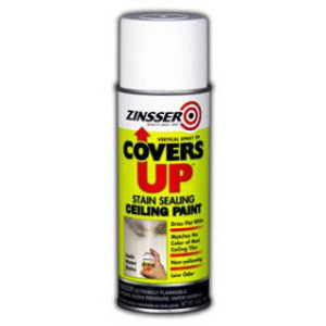 ZINSSER COVERS UP 3688 13 OZ CEILING PAINT & PRIMER STAIN SEALER SPRAY