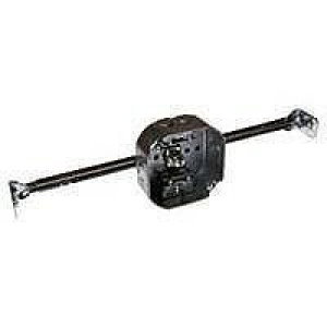 RACO 8325 4" OCTAGON BOX SET UP WITH BOX CLAMPS AND 14-1/4"-22-1/2" BAR HANGER