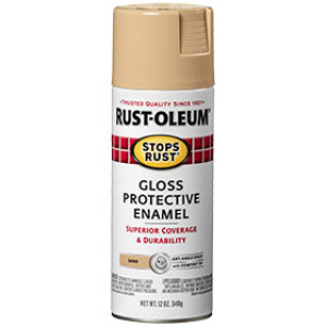RUST-OLEUM STOPS RUST 7771830 12 OZ GLOSS PROTECTIVE ENAMEL SAND SPRAY PAINT