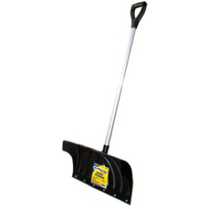 G-FORCE 52974 24" POLY SNOW PUSHER PRO GRADE D-GRIP STEEL HANDLE METAL EDGE
