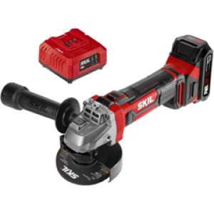 SKIL AG290202 4-1/2" ANGLE GRINDER KIT WITH PWRCORE20V 2.0AH LITHIUM BATTERY