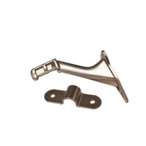 G-FORCE 43115 3" DIE CAST SATIN NICKEL HANDRAIL BRACKET POLY BAG