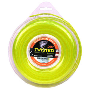 MAXPOWER 338808 .095" PREMIUM TWISTED TRIMMER LINE YELLOW COMMERCIAL GRD 100'